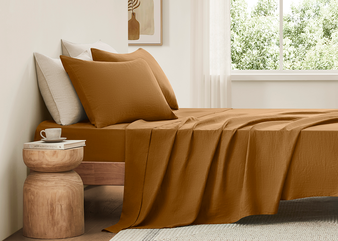 Linen Sheets Butternut