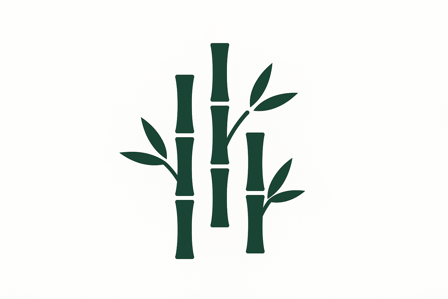 dark green bamboo icon
